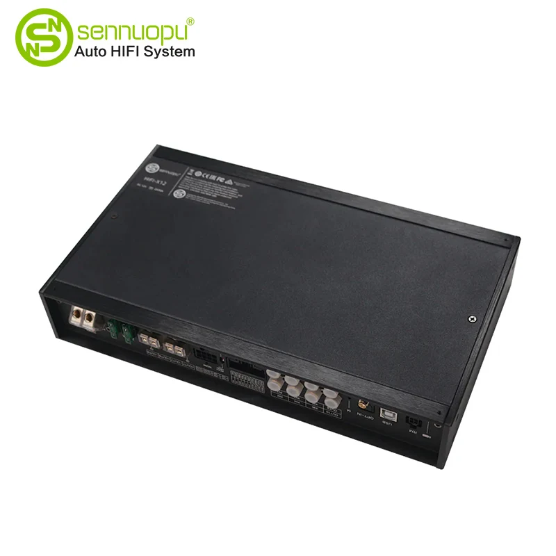 8-kanaals auto-audioversterker met 10-kanaals DSP