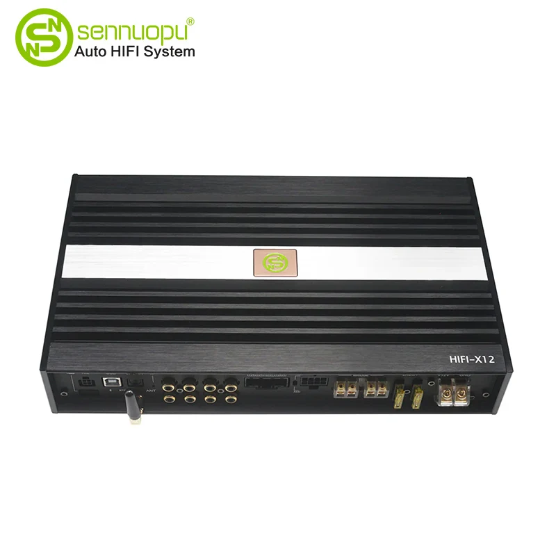 Auto DSP -versterker 8 Ch Amp met 10 Ch digitale signaalprocessor